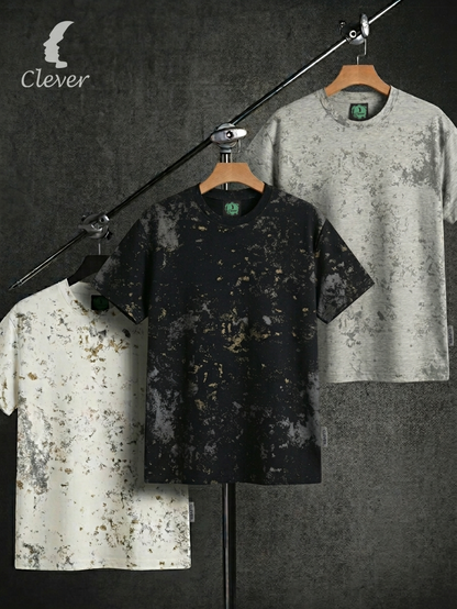 Off-White Printed Round Cotton T-Shirt