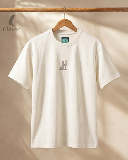Off-White Printed Over Size Cotton T-Shirt