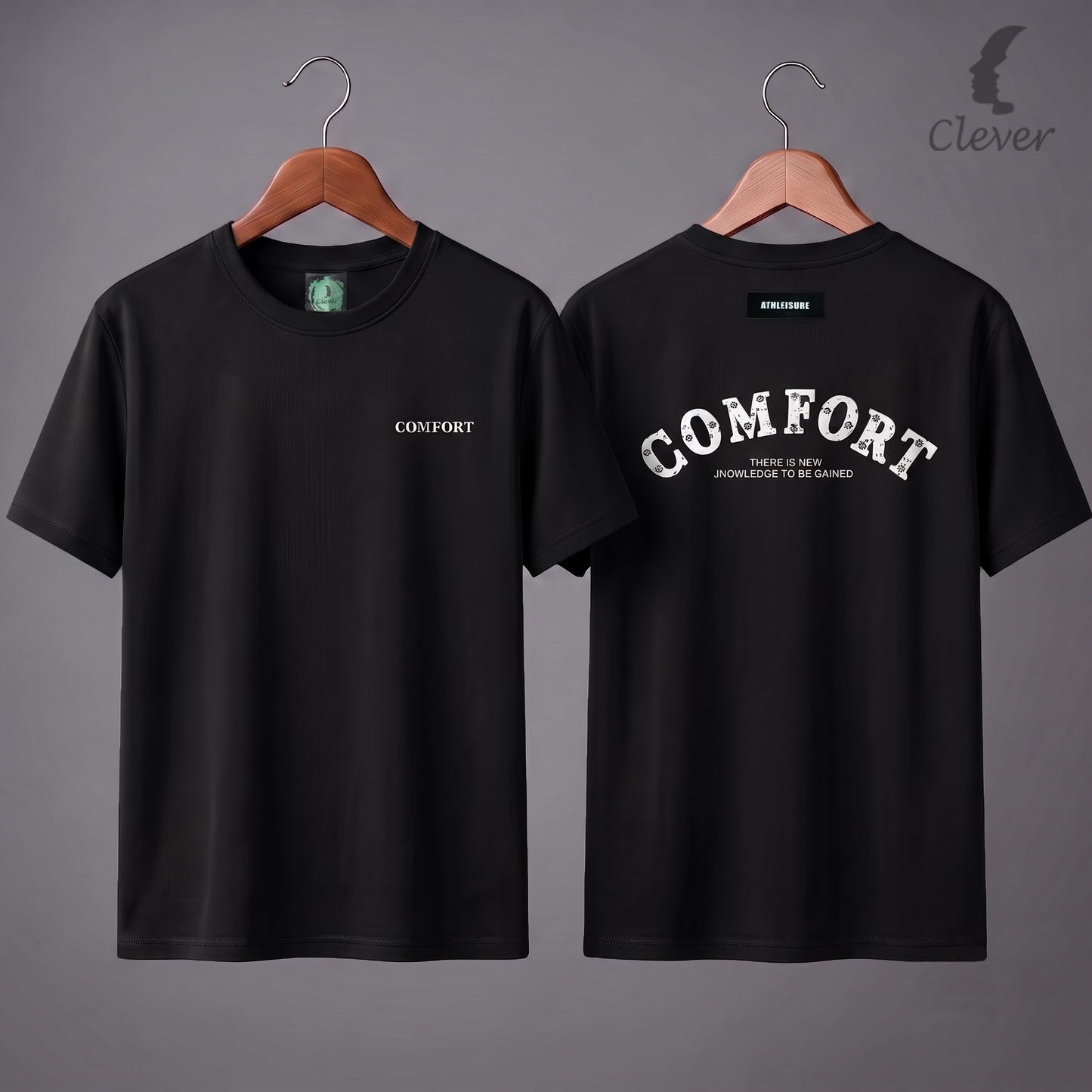 Black Over Size Casual Printed Cotton T-Shirt