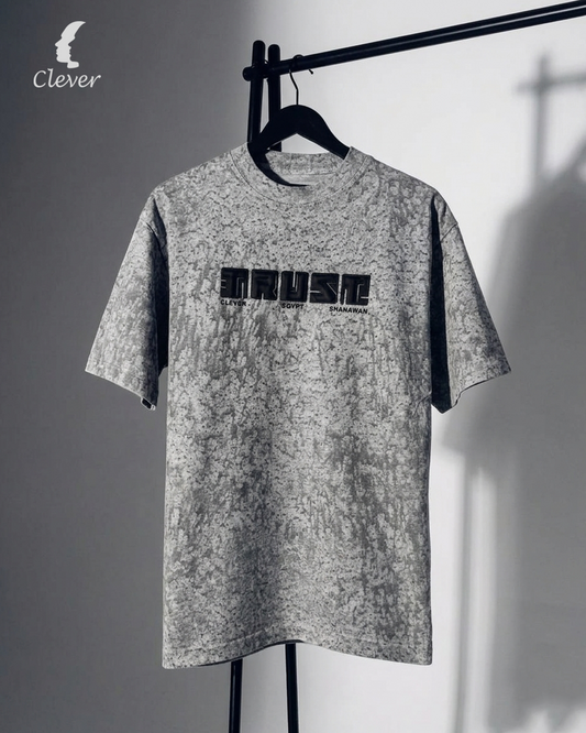 Chanie Printed Over Size Round Cotton T-Shirt