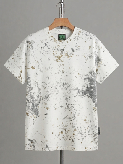 Off-White Printed Round Cotton T-Shirt