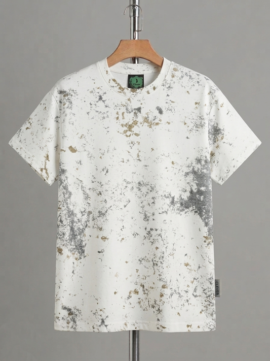 Off-White Printed Round Cotton T-Shirt