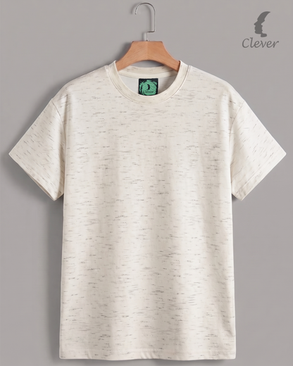 Off-White Over Size Textured Cotton T-Shirt