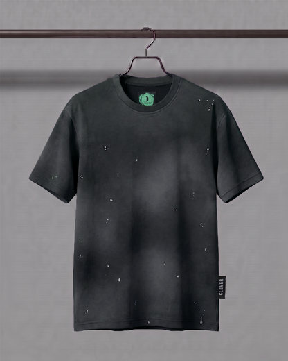 Black Over Size Cotton T-Shirt