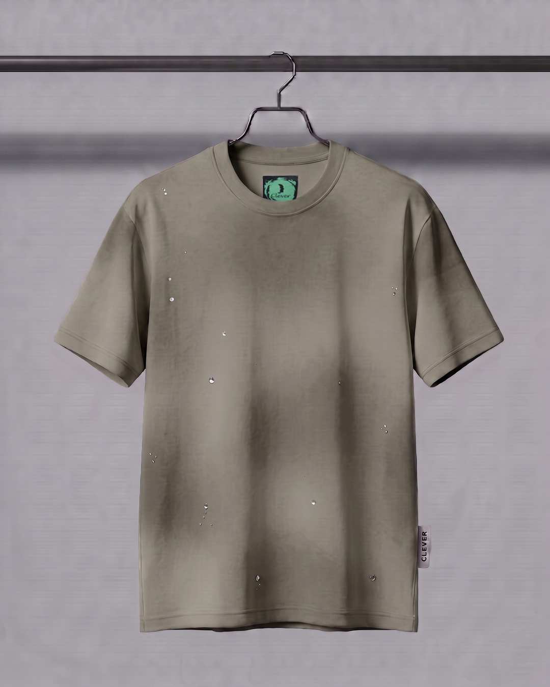 Stone Over Size Cotton T-Shirt