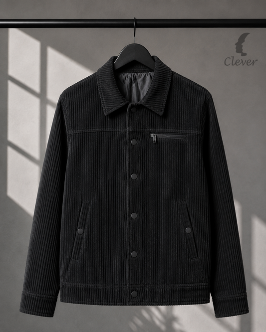 Classic Corduroy Jacket - Black