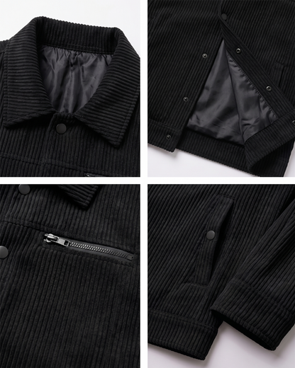 Classic Corduroy Jacket - Black