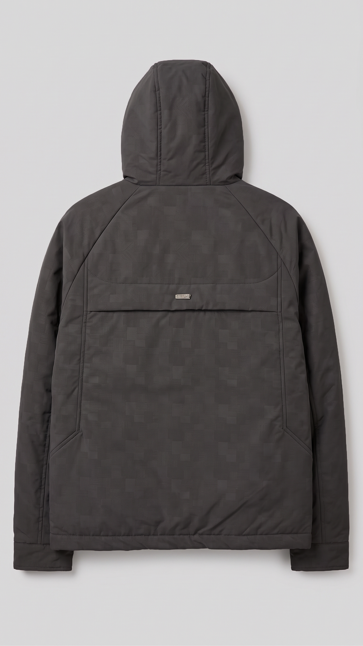 Hooded jacket with fine fabric -lead