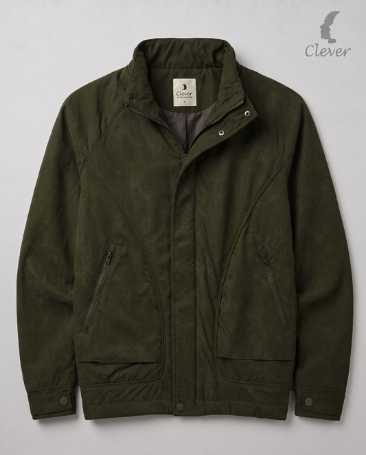 High-neck jacket -oil