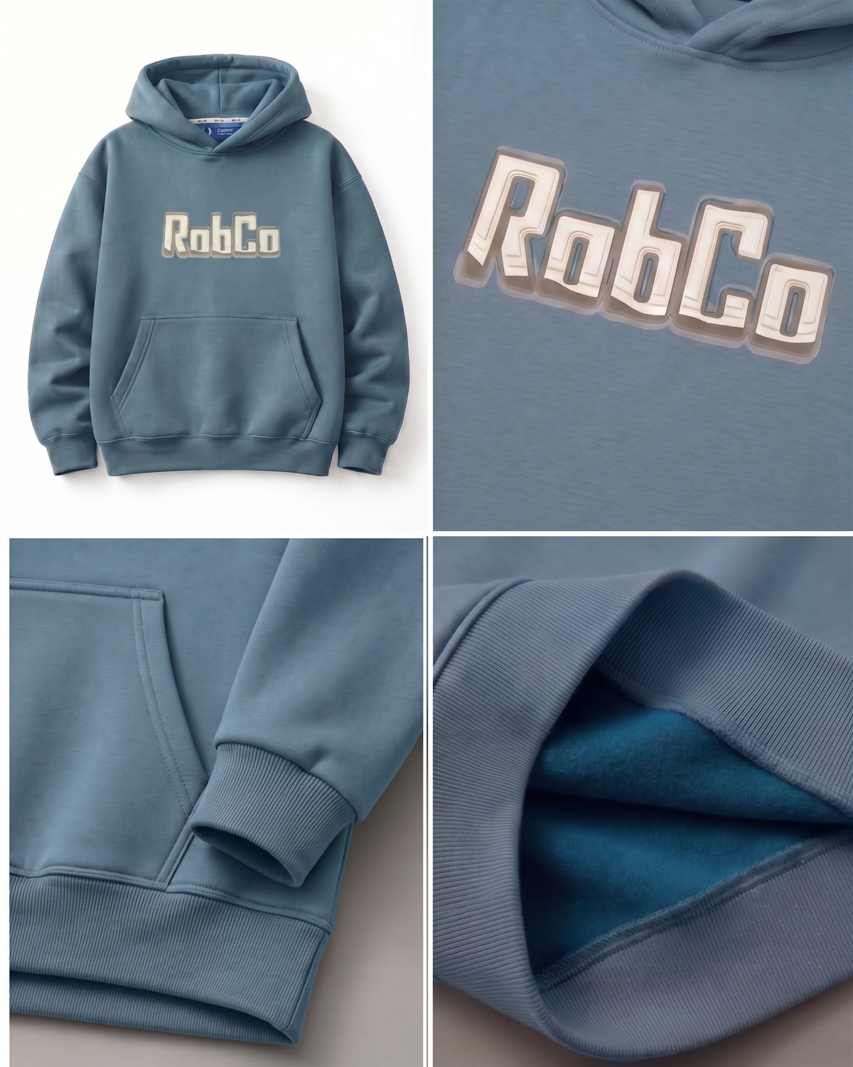 RobCo Brazil logo hoodie - petroleum