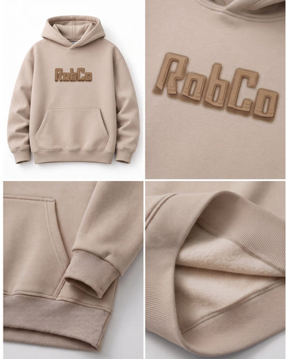 RobCo Brazil logo hoodie - beige