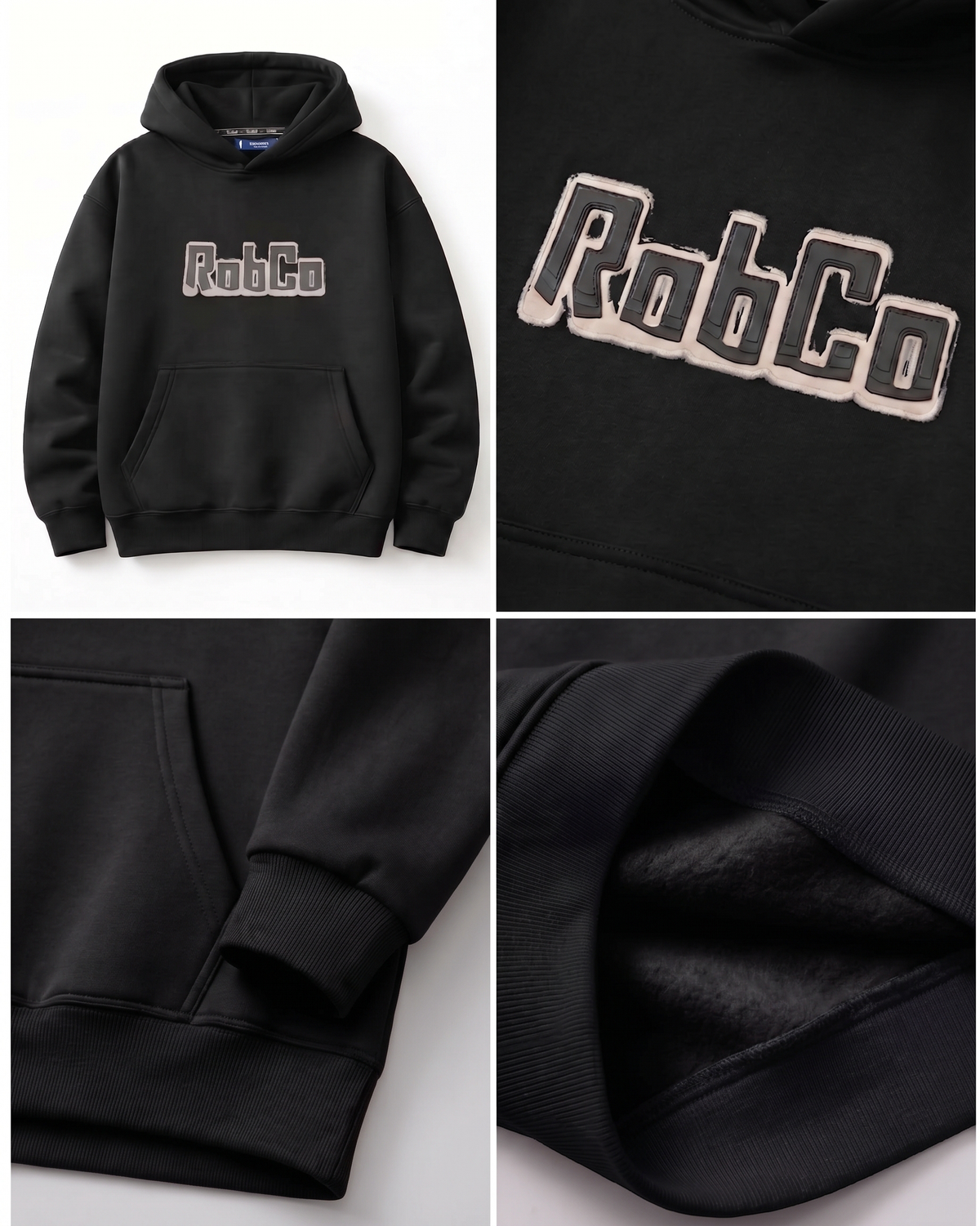 RobCo Brazil logo hoodie - black