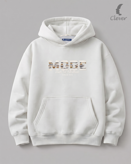 Hoodie with a prominent "MODE" print - Off White