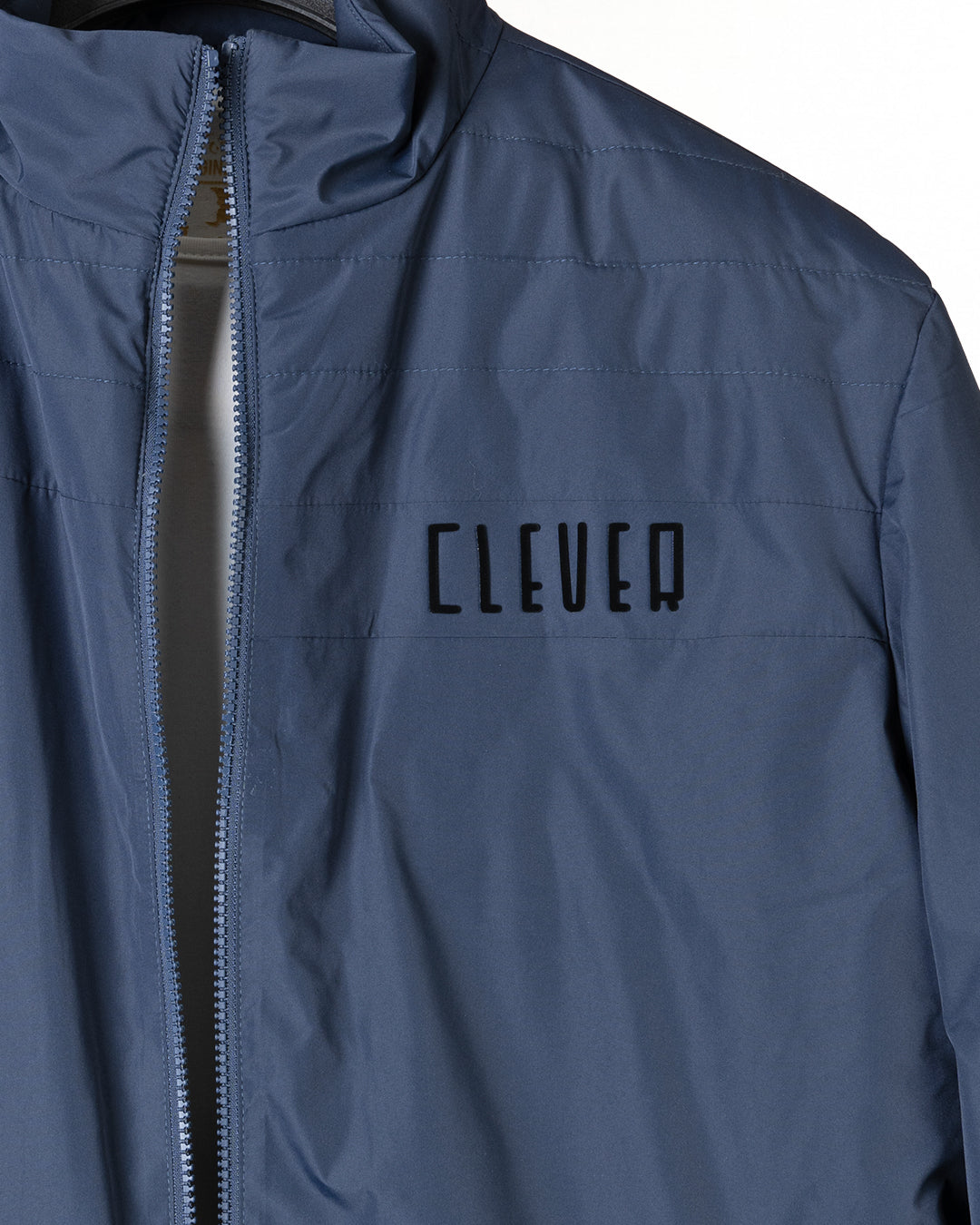 Navy-Blue Clever Half-Neck Waterproof Jacket