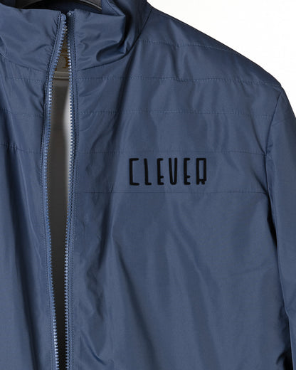 Navy-Blue Clever Half-Neck Waterproof Jacket