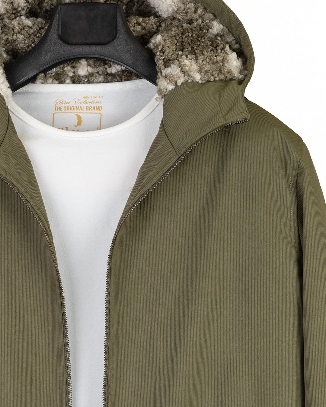 Oil Gabardine Winter Jacket with Fur Lining