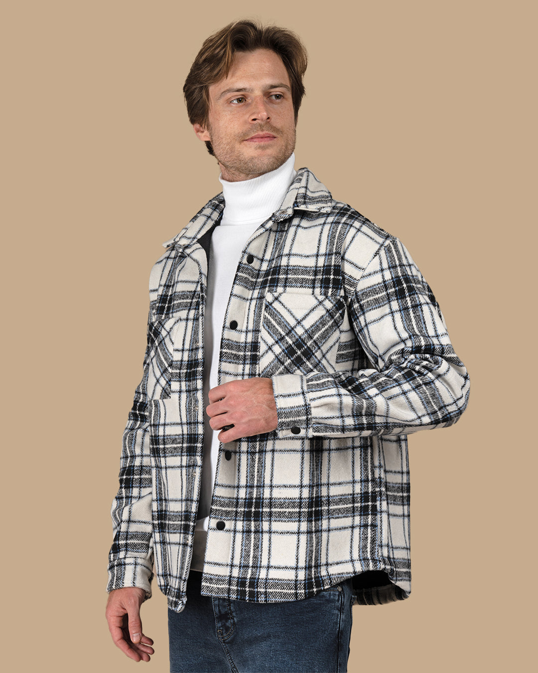 White Flannel checkered winter shirt