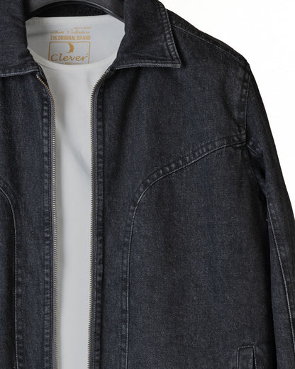 Black Lined Denim Jacket