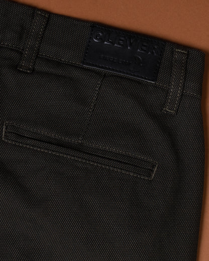 Oil Textured Classic Slim-Fit  Pants