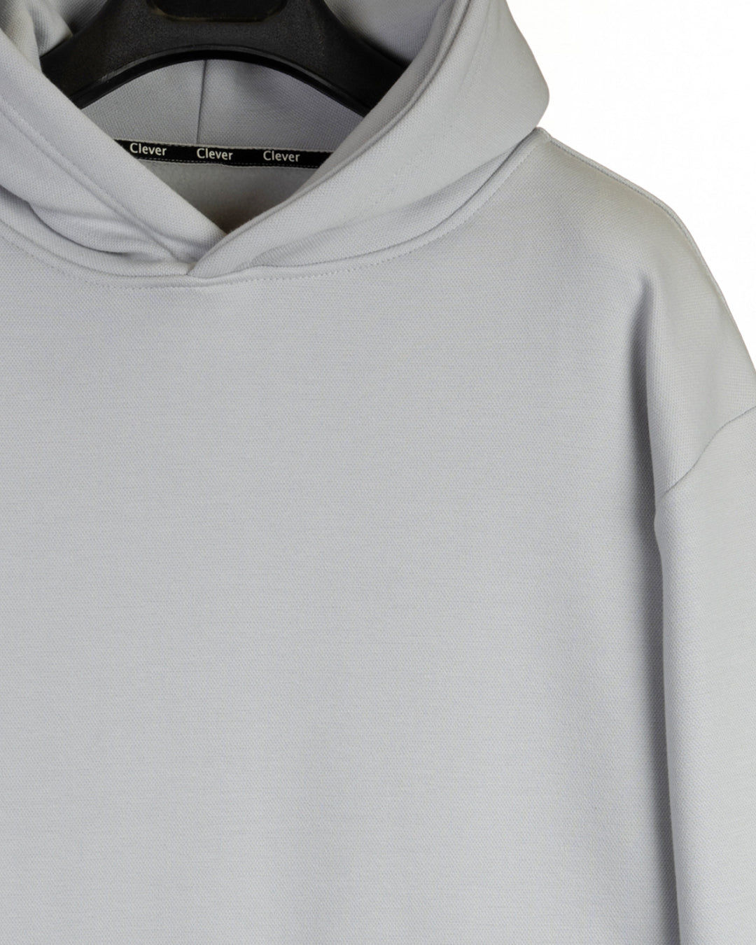 Grey Basic Cotton Hoodie