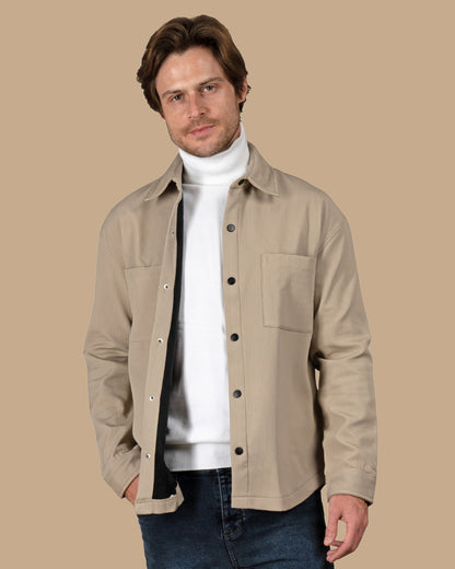 Dark Beige waterproof winter shirt