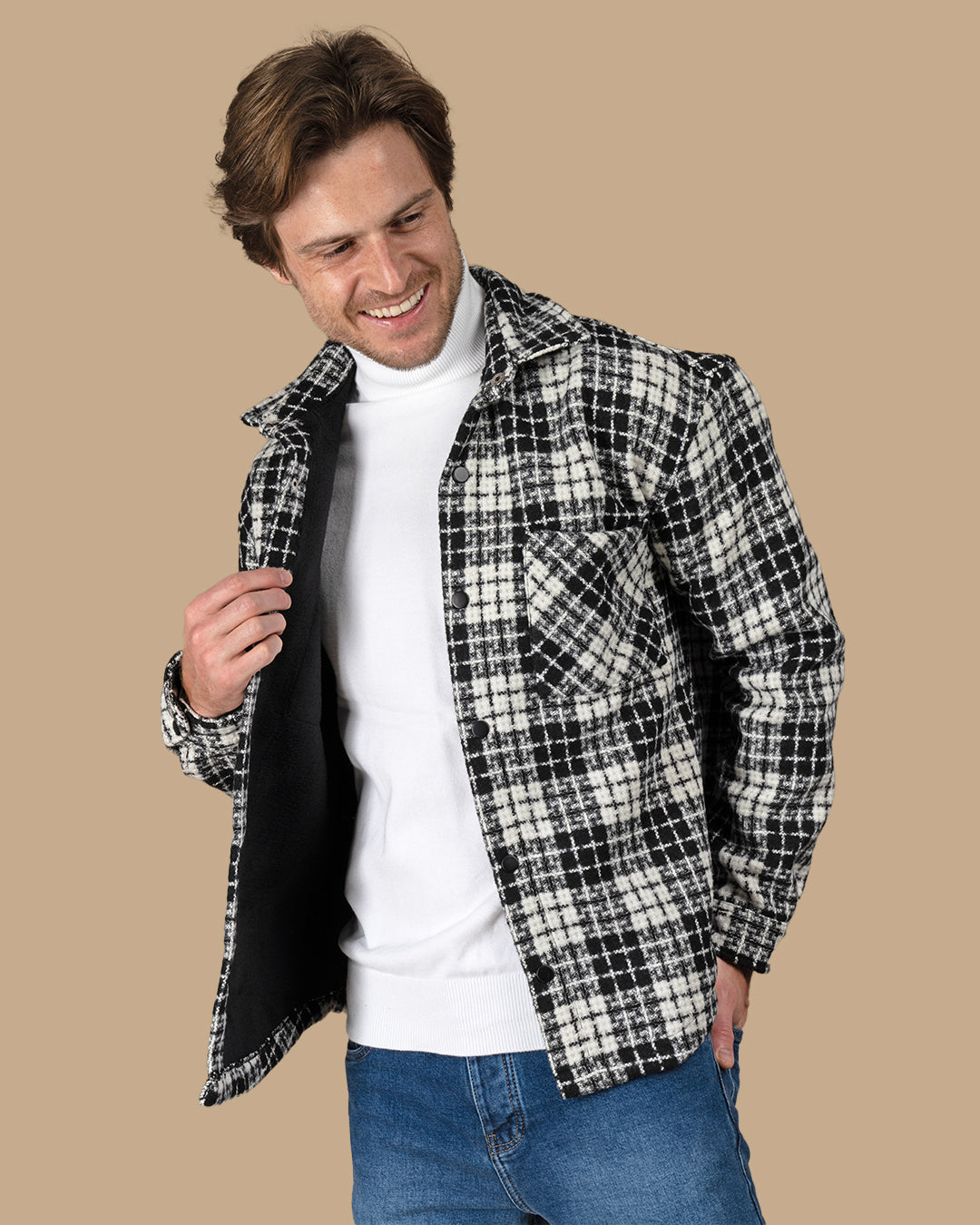 Black Flannel checkered winter shirt