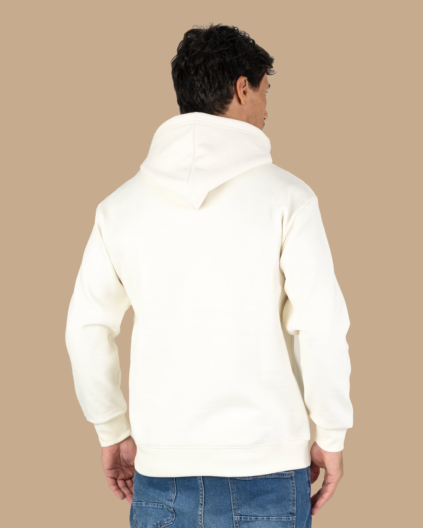 Off-White Knitted Cotton Hoodie