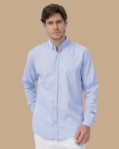 Baby Blue Cotton shirt