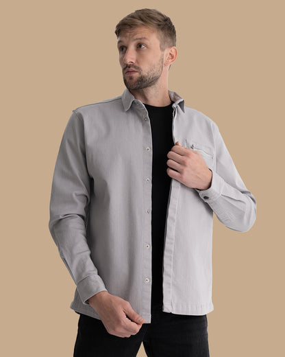 Grey Winter Cotton Shirt