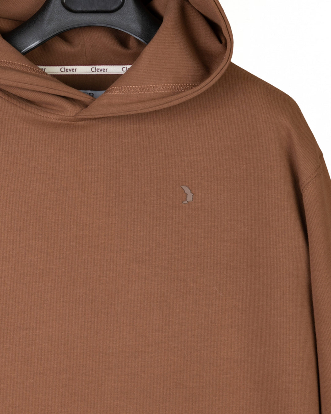 Brown Plain Cotton Hoodie (Big Size)