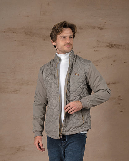 Gray Regular fit waterproof jacket
