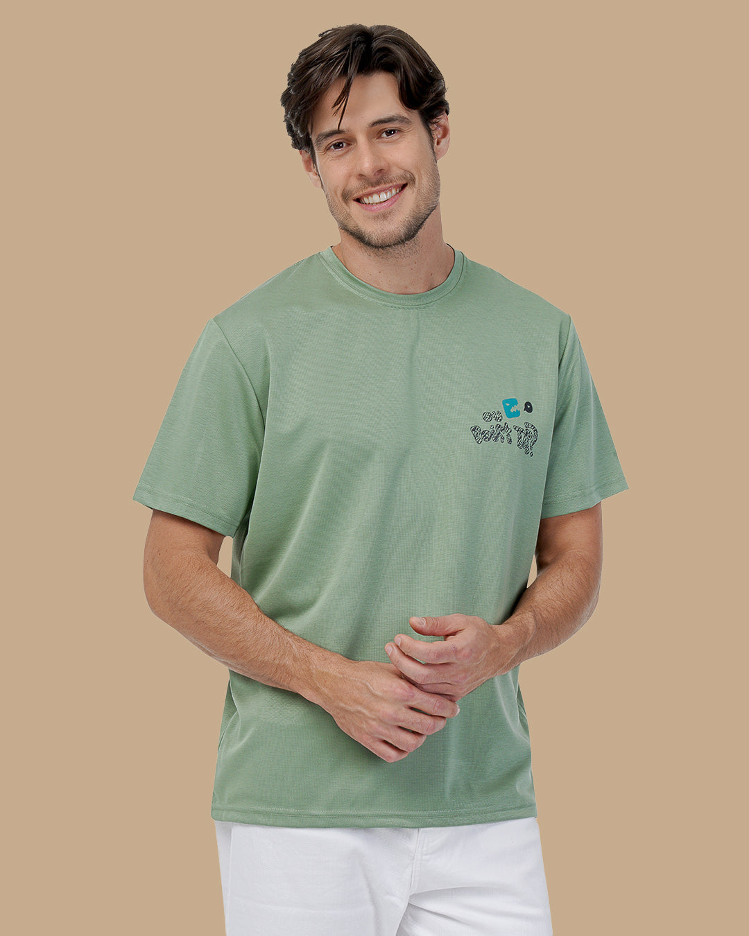 Dark Mint Cotton T-shirt