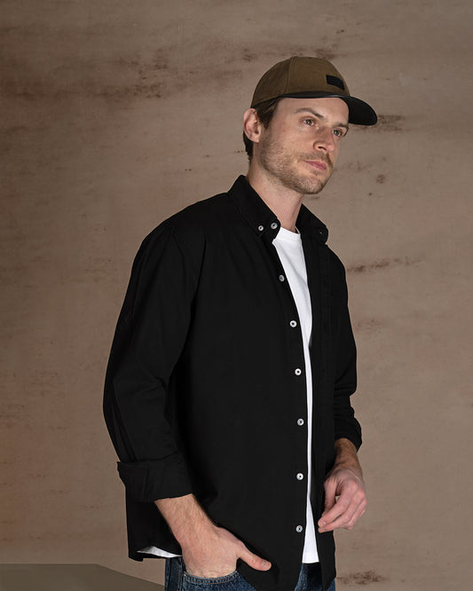 Black striped Cotton shirt