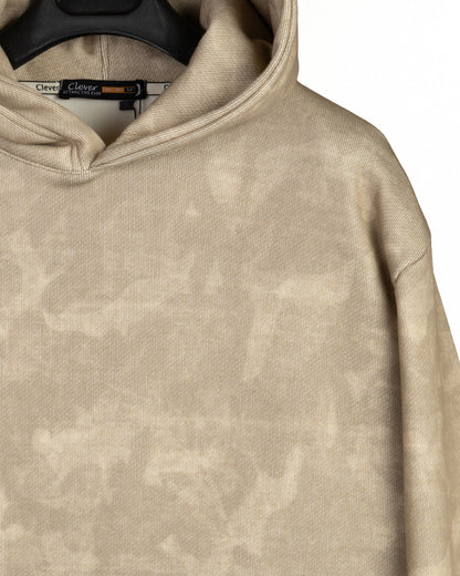 Coffee patterned Velvet Hoodie