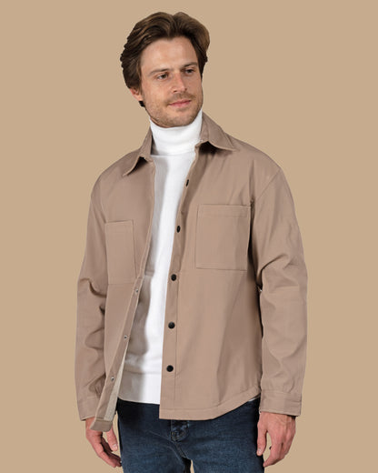 Dark Beige waterproof winter shirt