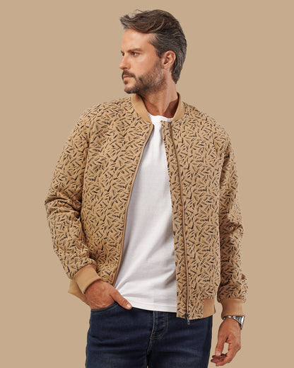 Camel Fur-Lined Wool Jacket