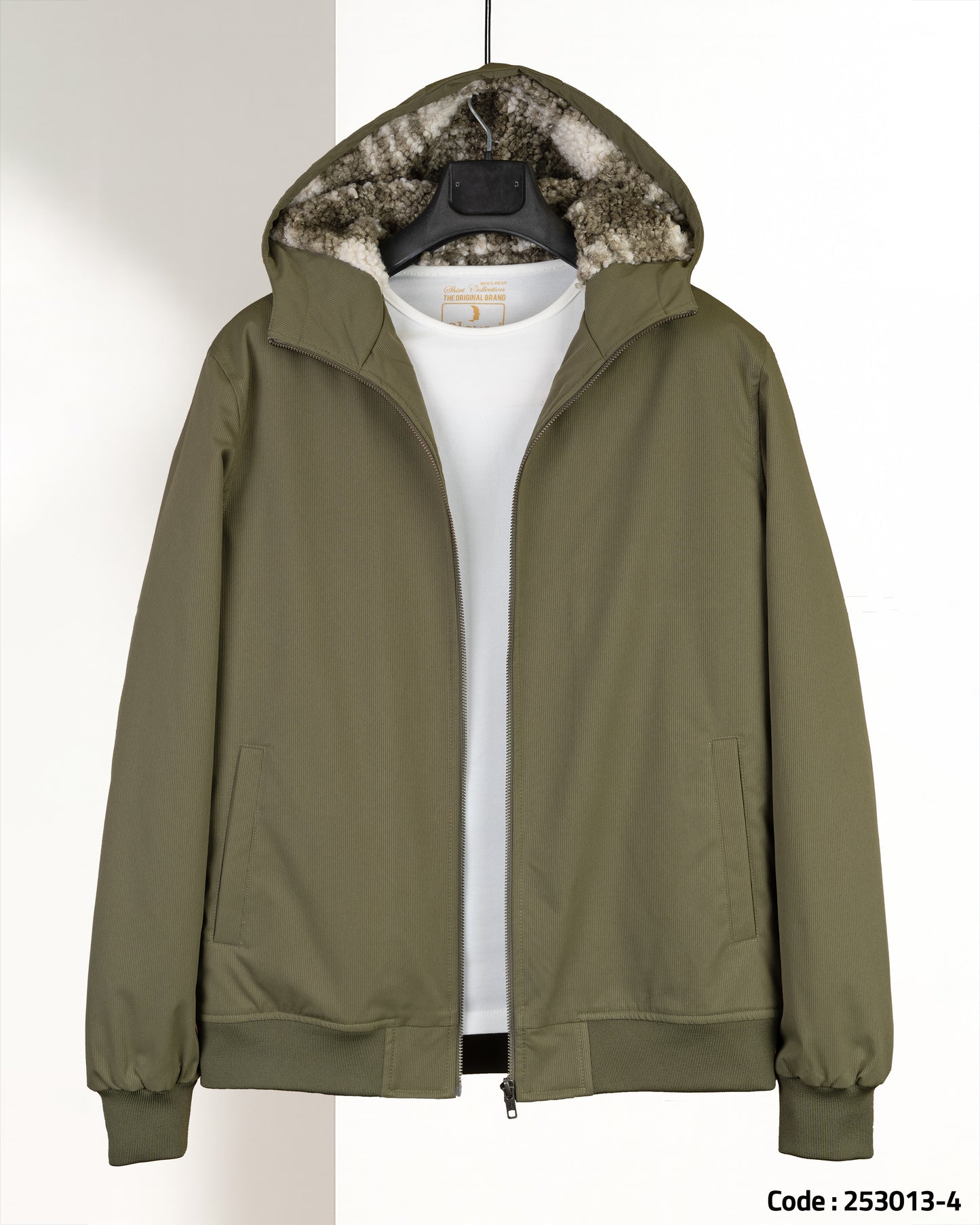 Oil Gabardine Winter Jacket with Fur Lining