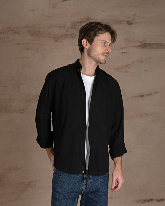 Black Regular Fit Cotton shirt