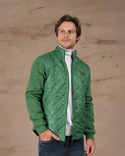 Green Regular fit waterproof jacket