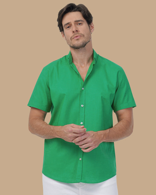 Green Linen shirt