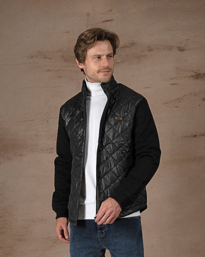 Black Regular fit waterproof jacket