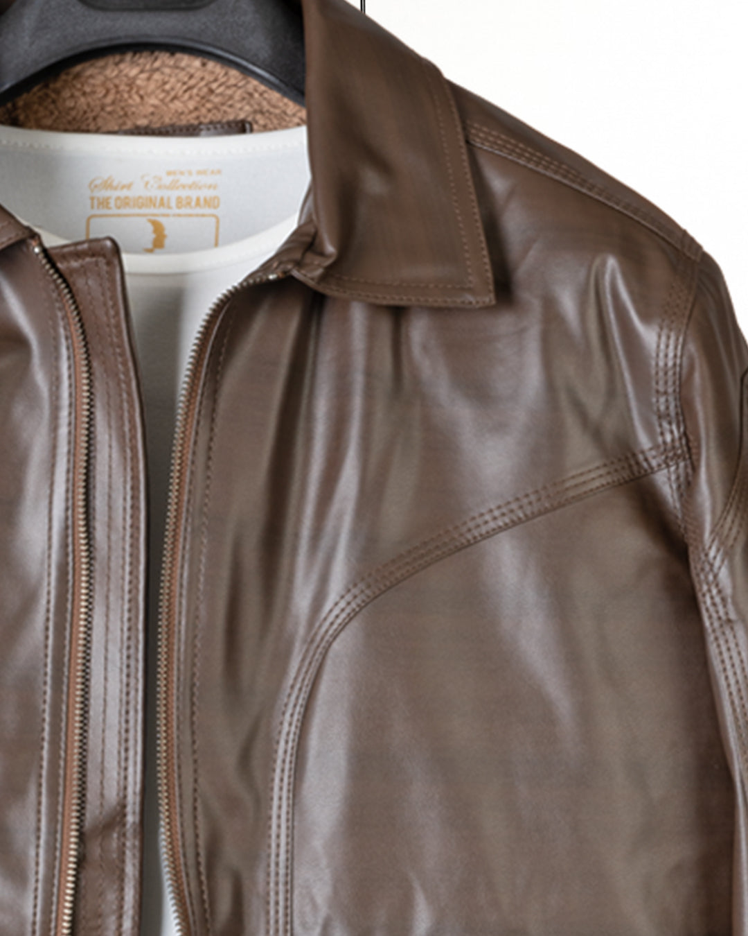 Chocolate Brown Classic Leather Jacket