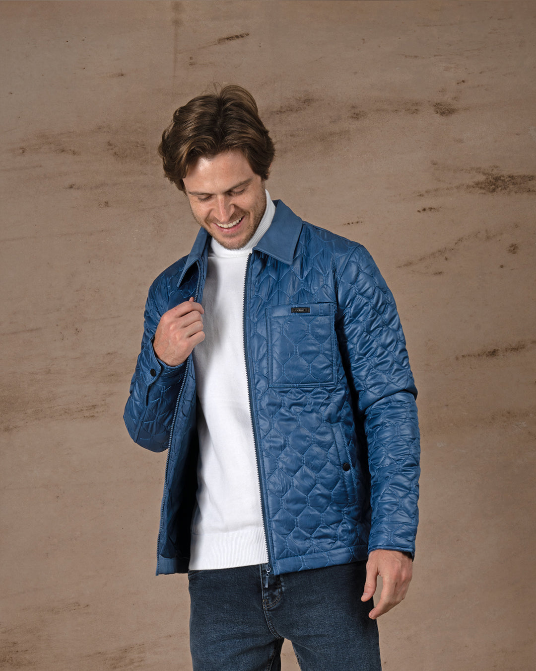 Petrol Regular fit waterproof jacket