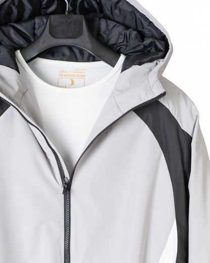 Black Color-block Sport Waterproof Jacket