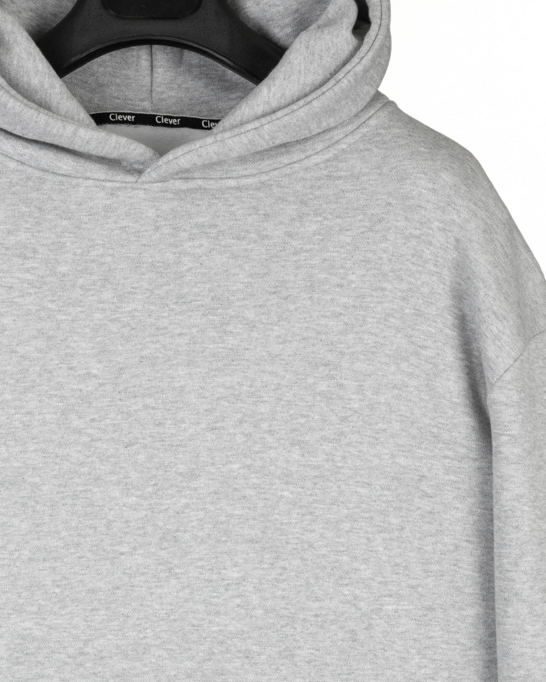 Light-Grey Basic Cotton Hoodie