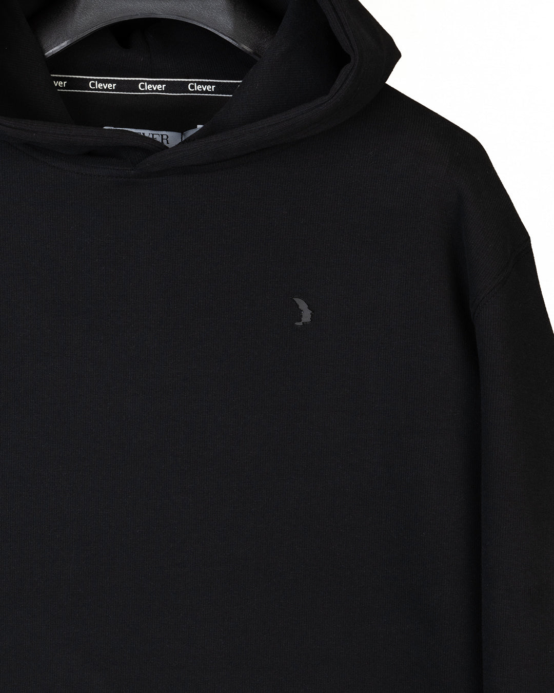 Black Plain Cotton Hoodie (Big Size)