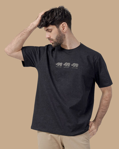 Black Cotton T-shirt