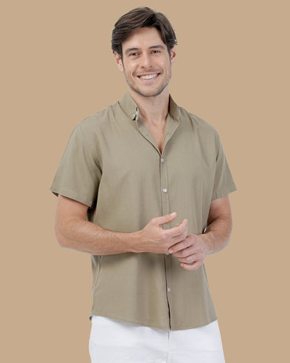 khaki Cotton shirt