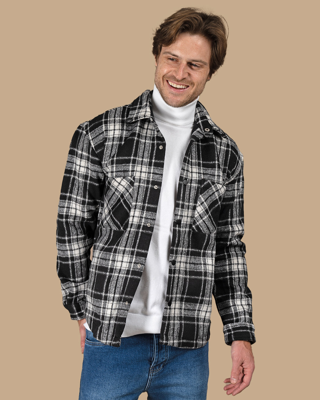 Black Flannel checkered winter shirt