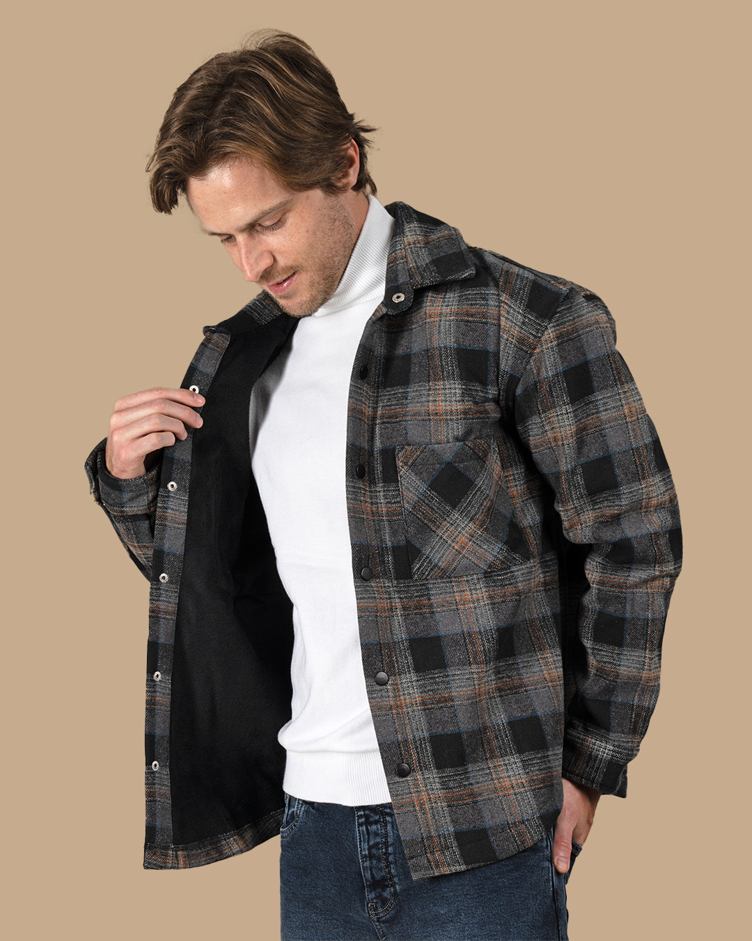 Black Flannel checkered winter shirt